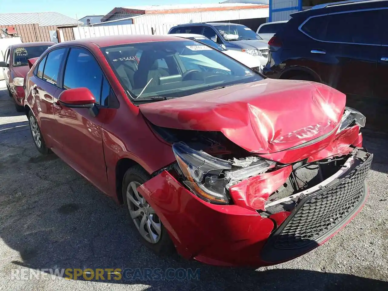 1 Photograph of a damaged car 5YFEPMAE3MP191623 TOYOTA COROLLA 2021