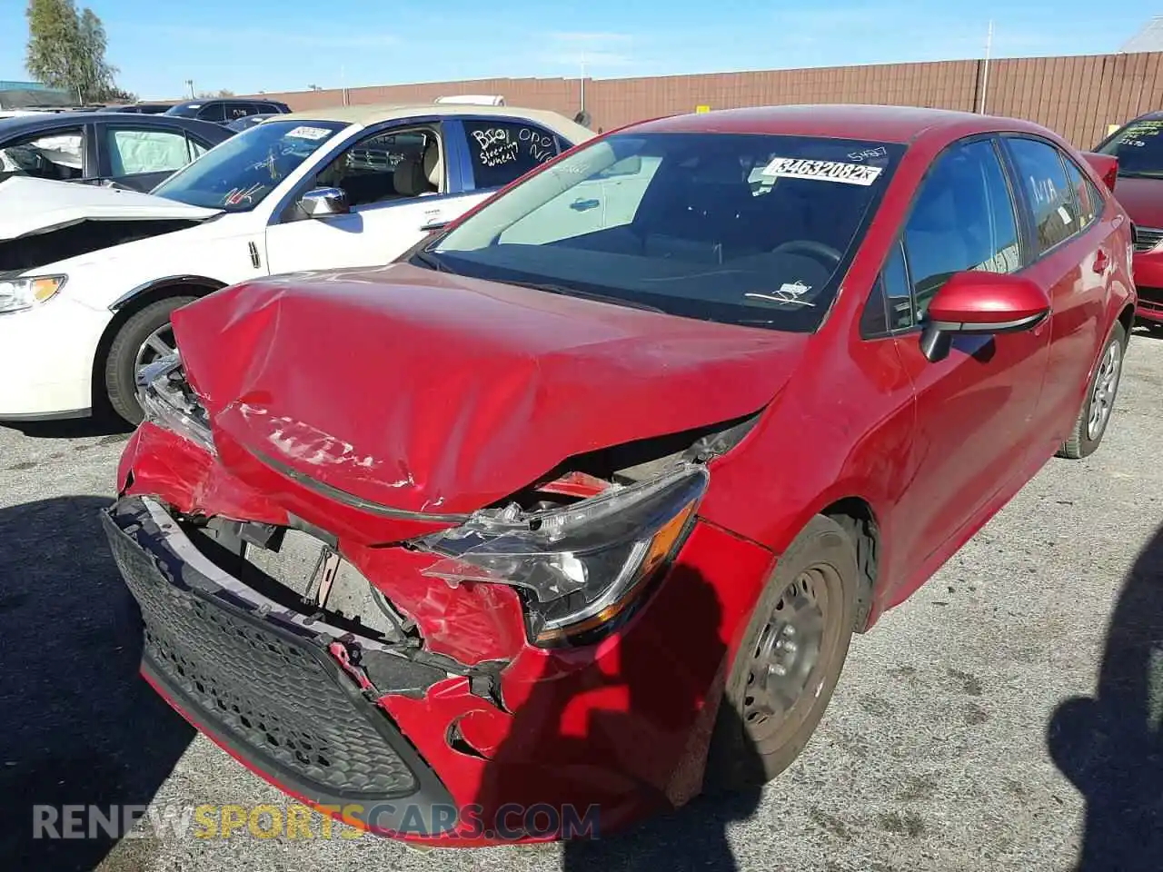2 Photograph of a damaged car 5YFEPMAE3MP191623 TOYOTA COROLLA 2021
