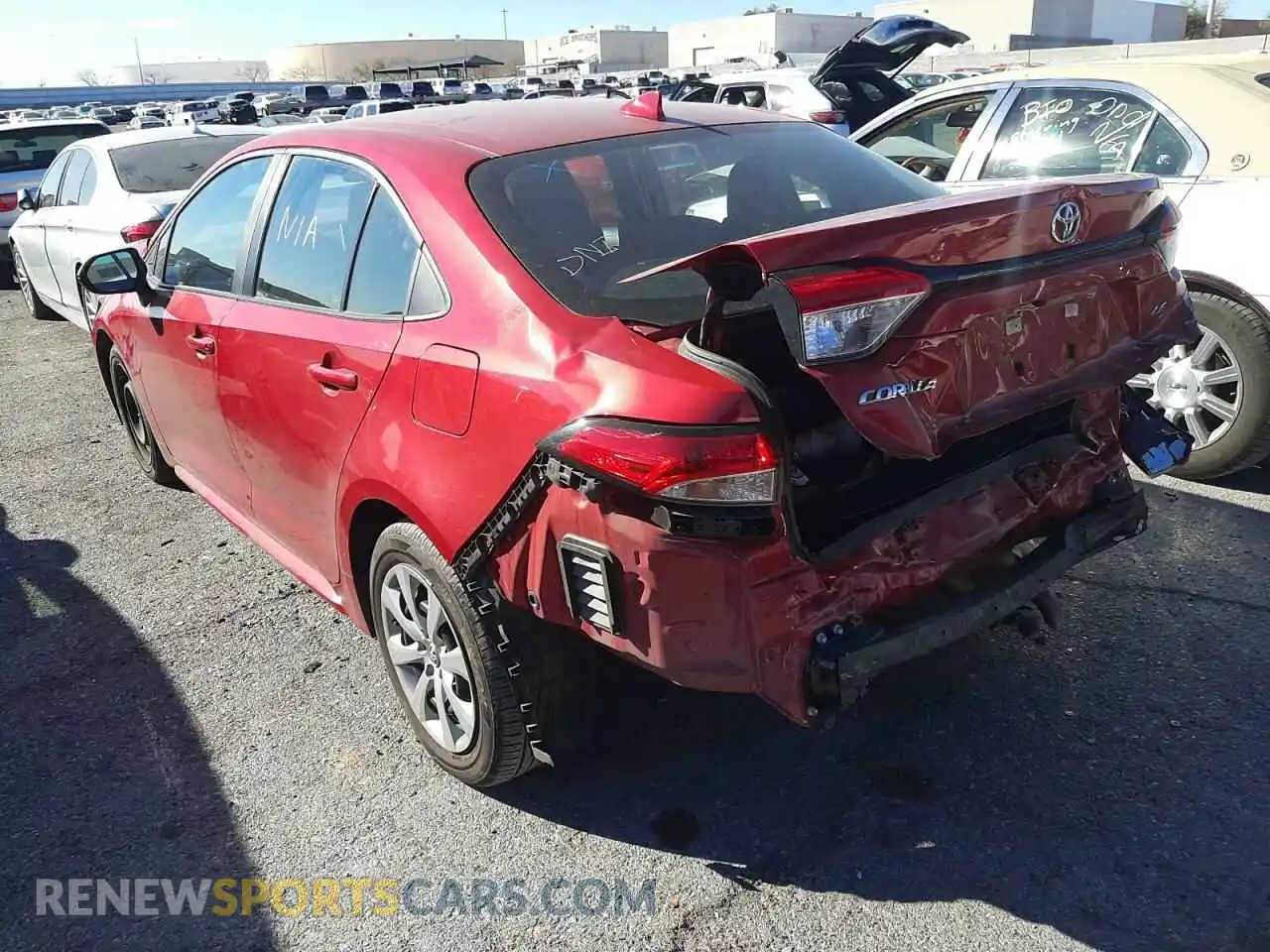 3 Photograph of a damaged car 5YFEPMAE3MP191623 TOYOTA COROLLA 2021