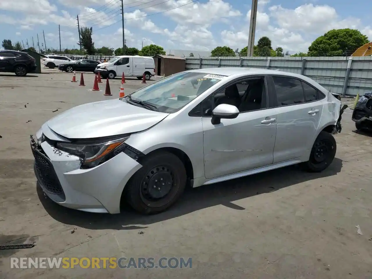 1 Photograph of a damaged car 5YFEPMAE3MP192044 TOYOTA COROLLA 2021
