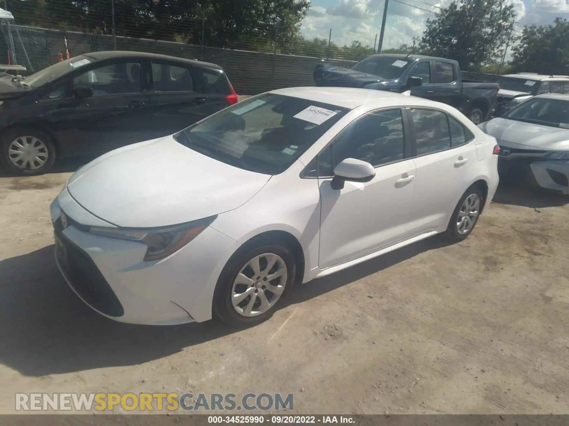 2 Photograph of a damaged car 5YFEPMAE3MP192741 TOYOTA COROLLA 2021
