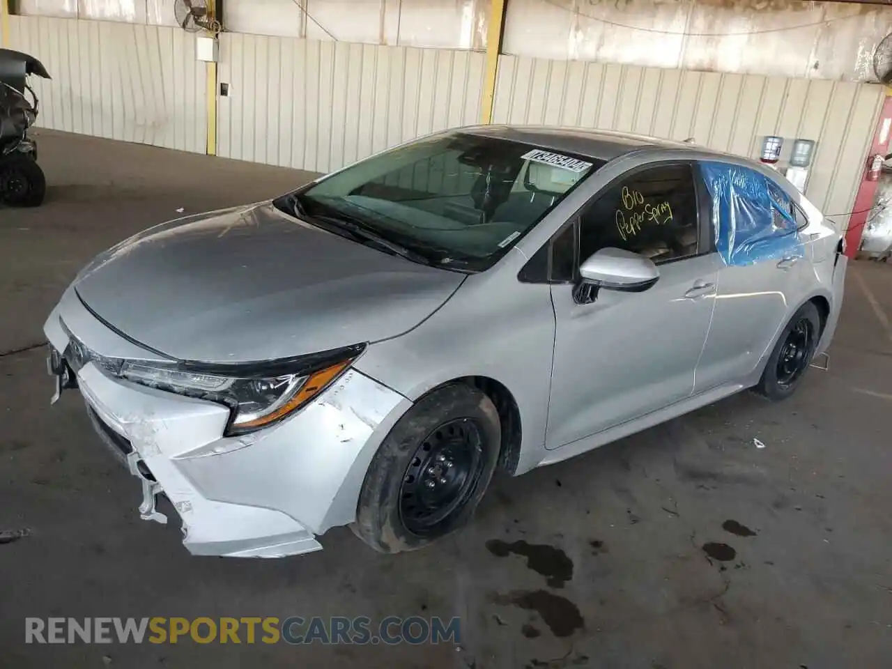 1 Photograph of a damaged car 5YFEPMAE3MP195820 TOYOTA COROLLA 2021