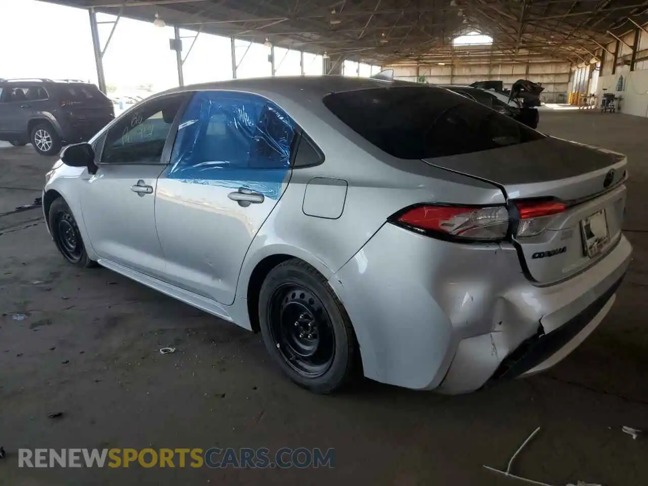 2 Photograph of a damaged car 5YFEPMAE3MP195820 TOYOTA COROLLA 2021