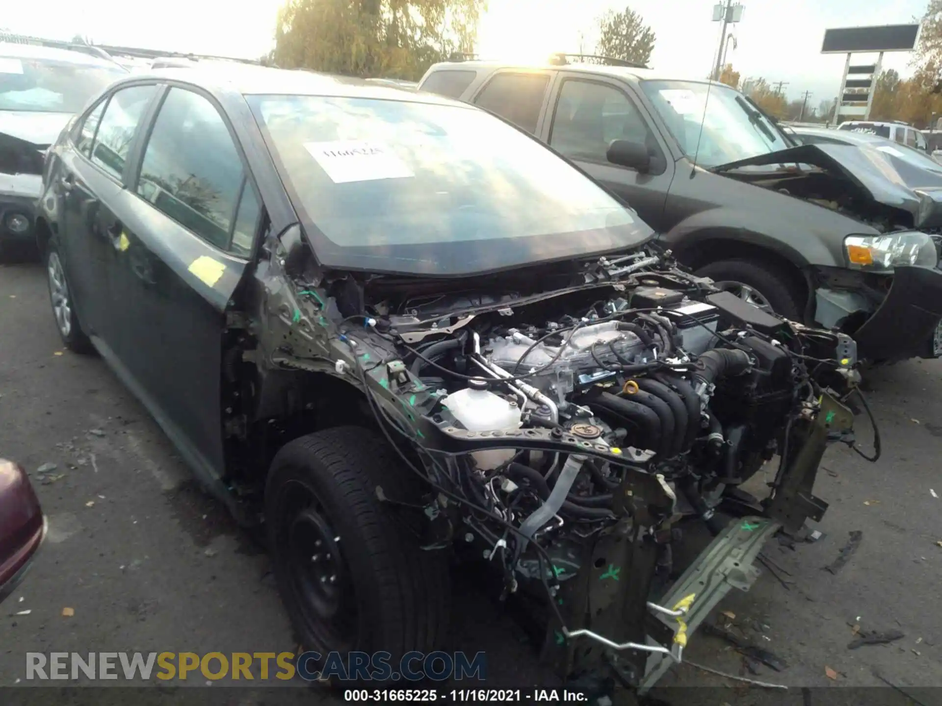1 Photograph of a damaged car 5YFEPMAE3MP196689 TOYOTA COROLLA 2021