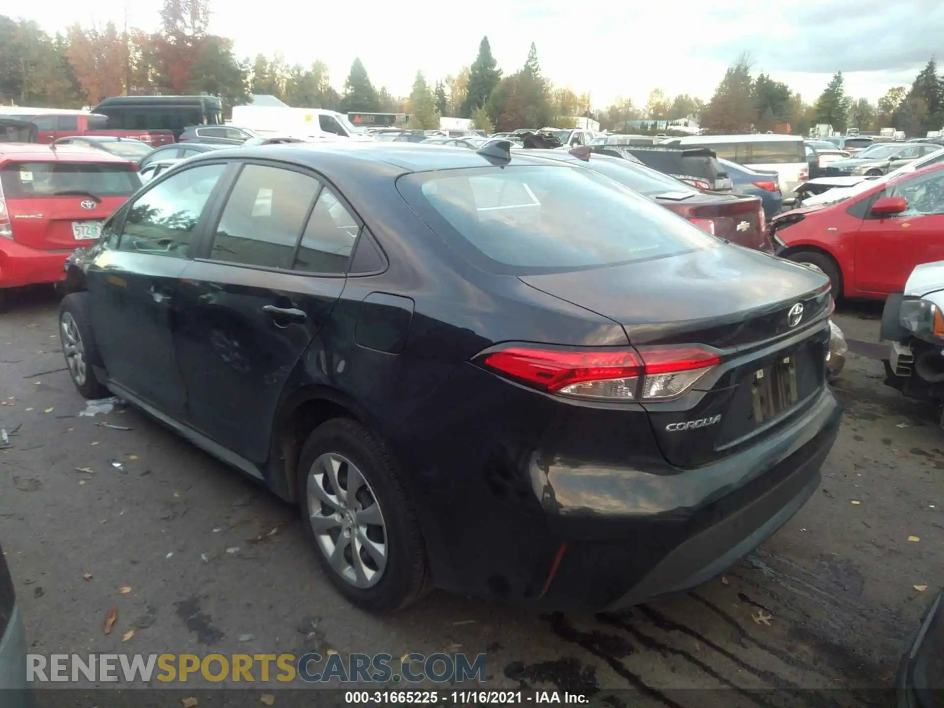 3 Photograph of a damaged car 5YFEPMAE3MP196689 TOYOTA COROLLA 2021