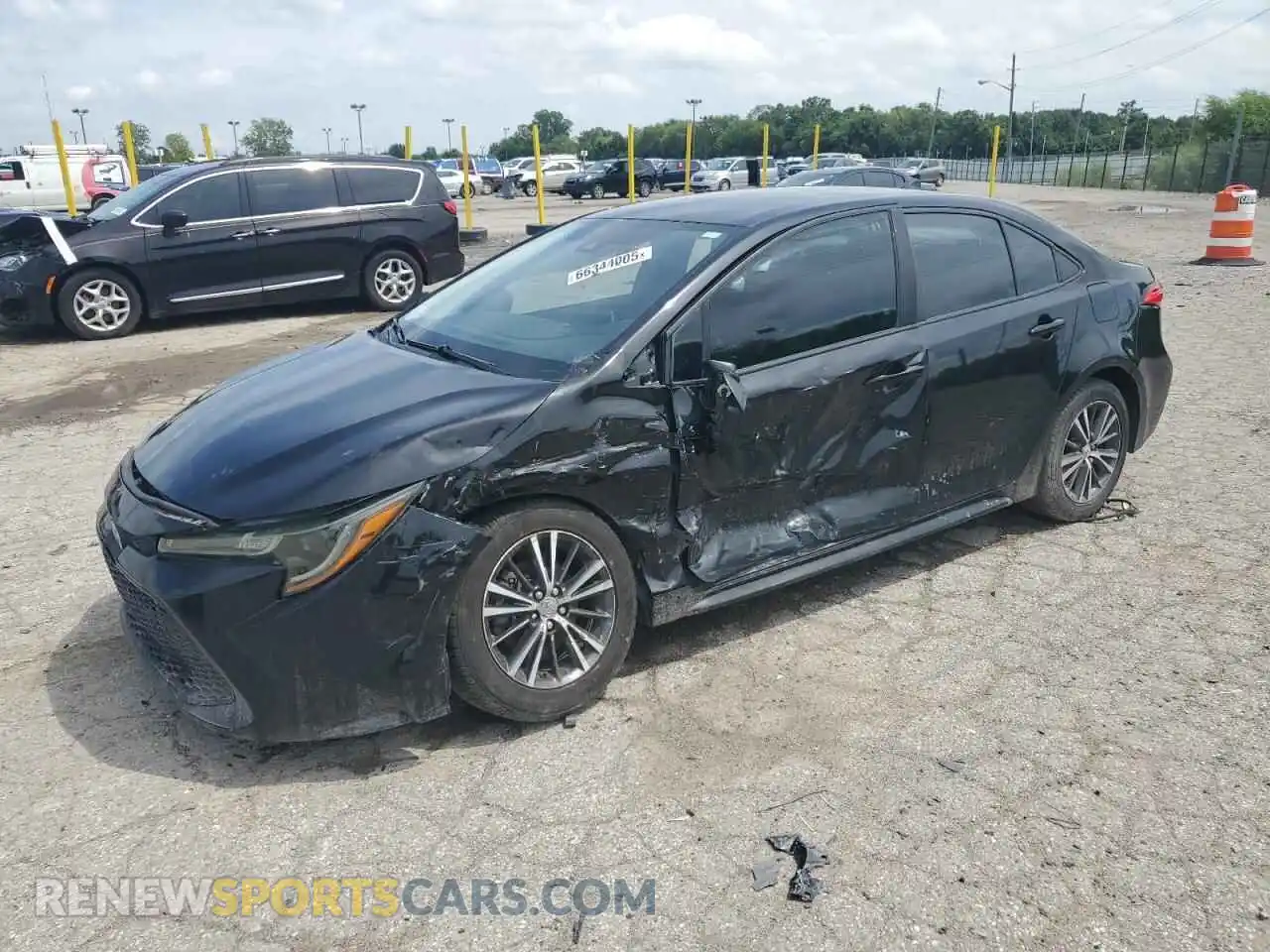 1 Photograph of a damaged car 5YFEPMAE3MP198541 TOYOTA COROLLA 2021