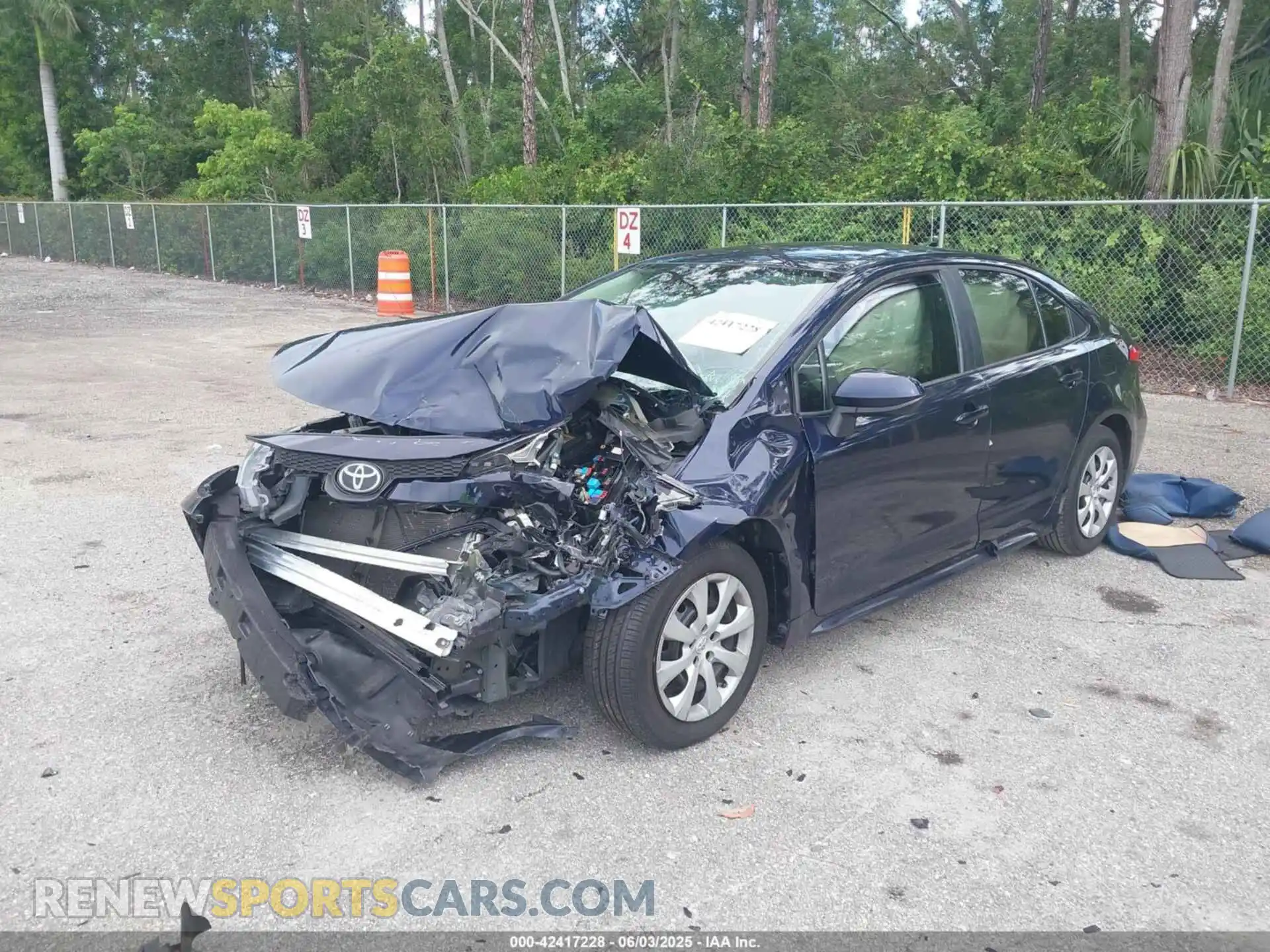 2 Photograph of a damaged car 5YFEPMAE3MP199155 TOYOTA COROLLA 2021