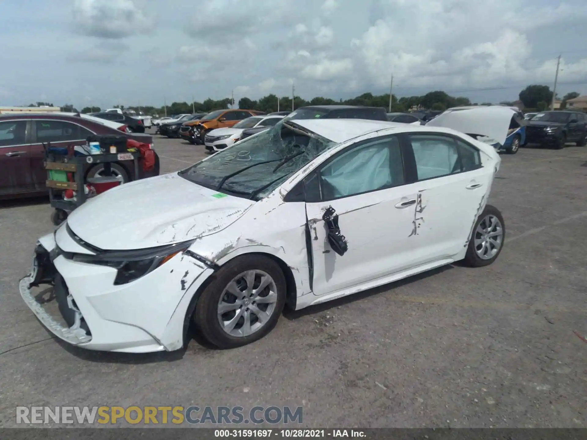 2 Photograph of a damaged car 5YFEPMAE3MP200739 TOYOTA COROLLA 2021