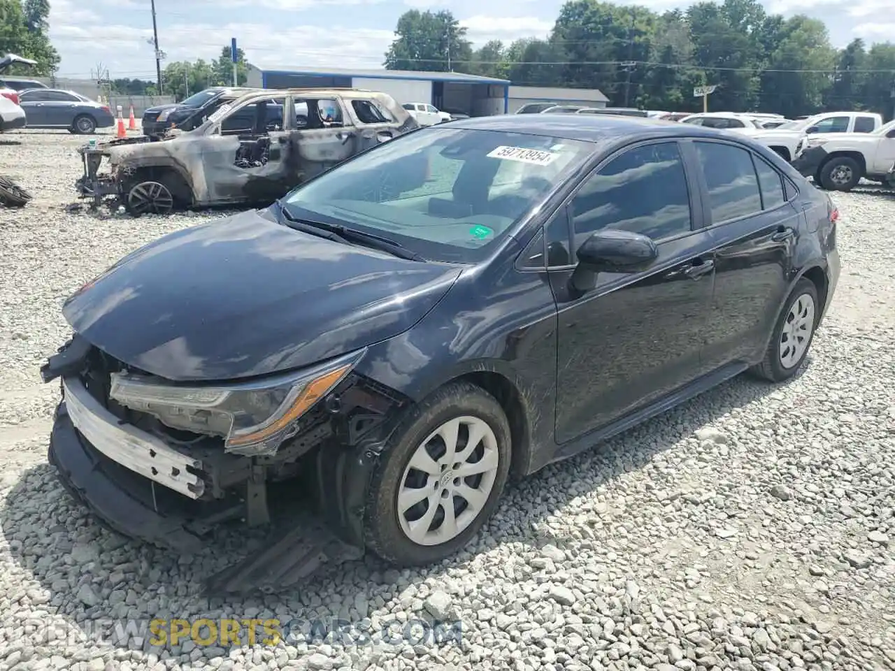 1 fotografías del automóvil dañado 5YFEPMAE3MP200921 TOYOTA COROLLA 2021