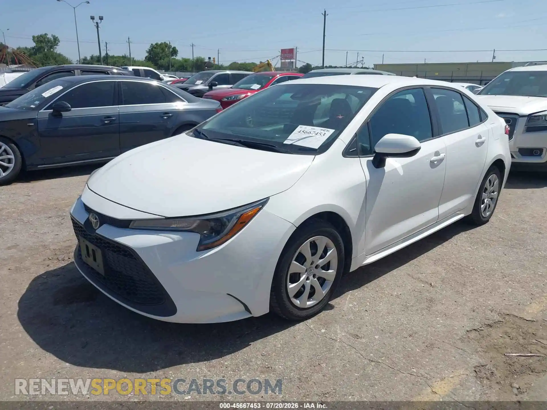 2 Photograph of a damaged car 5YFEPMAE3MP203060 TOYOTA COROLLA 2021