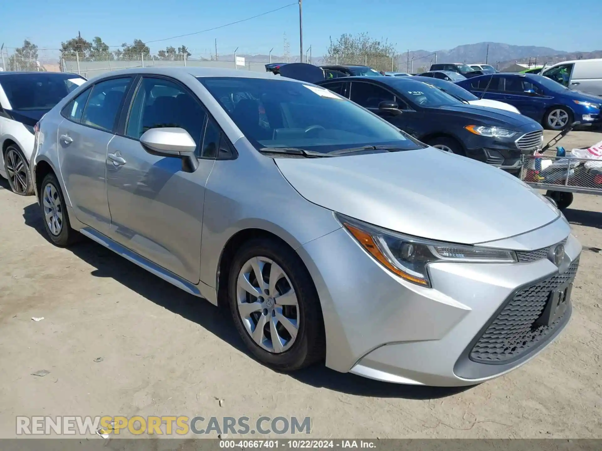 1 Photograph of a damaged car 5YFEPMAE3MP205505 TOYOTA COROLLA 2021
