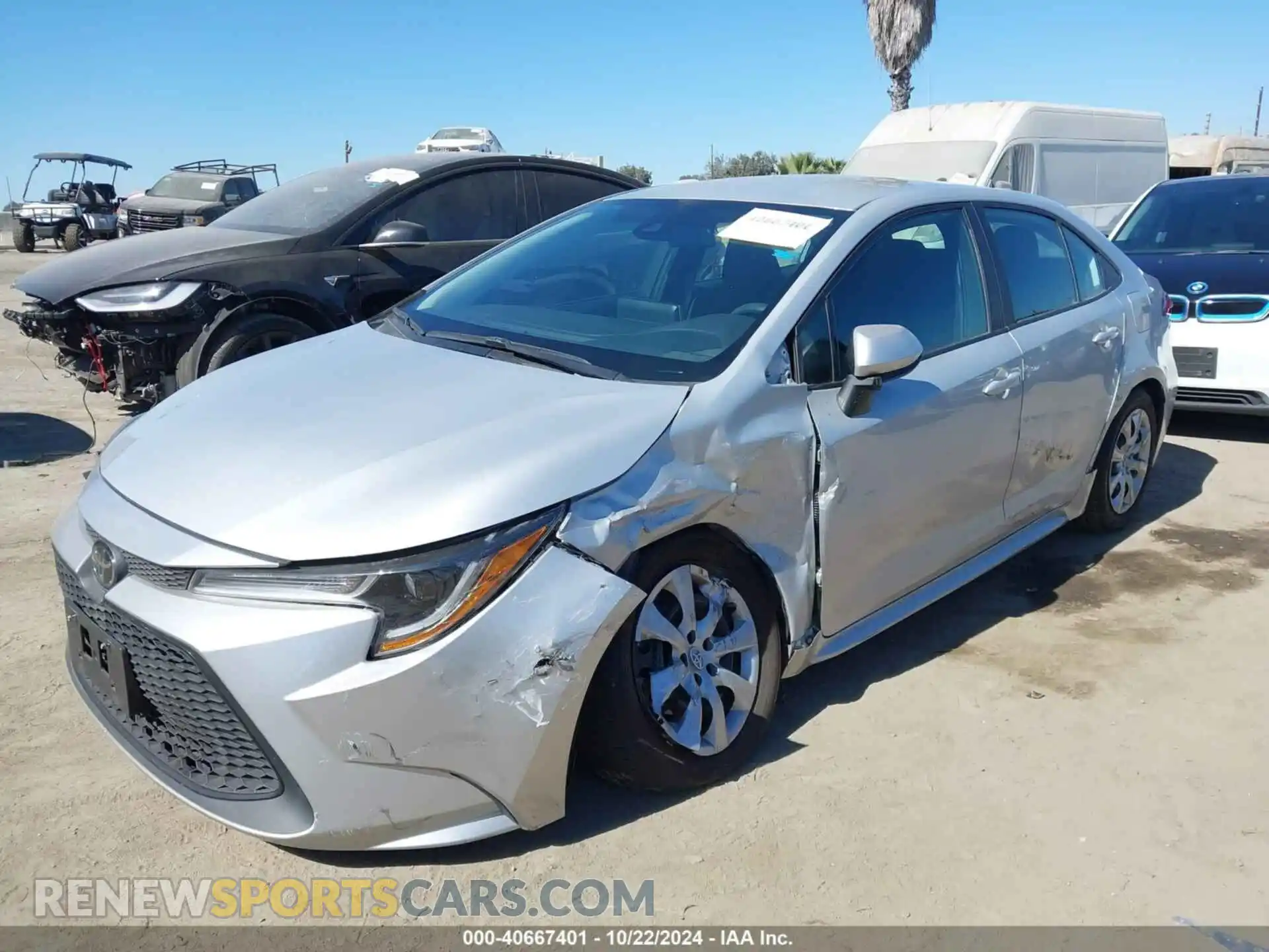 2 Photograph of a damaged car 5YFEPMAE3MP205505 TOYOTA COROLLA 2021