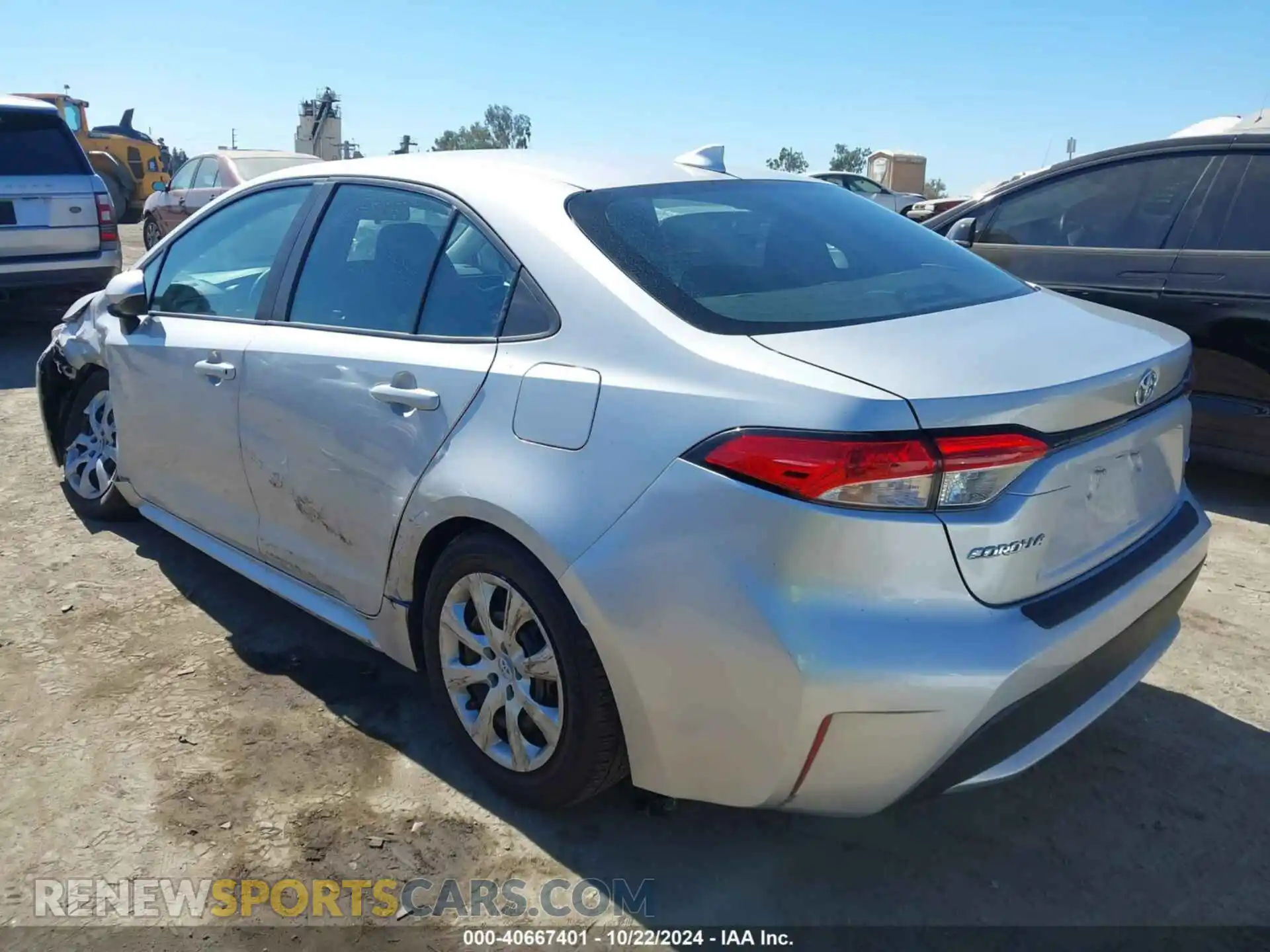3 Photograph of a damaged car 5YFEPMAE3MP205505 TOYOTA COROLLA 2021