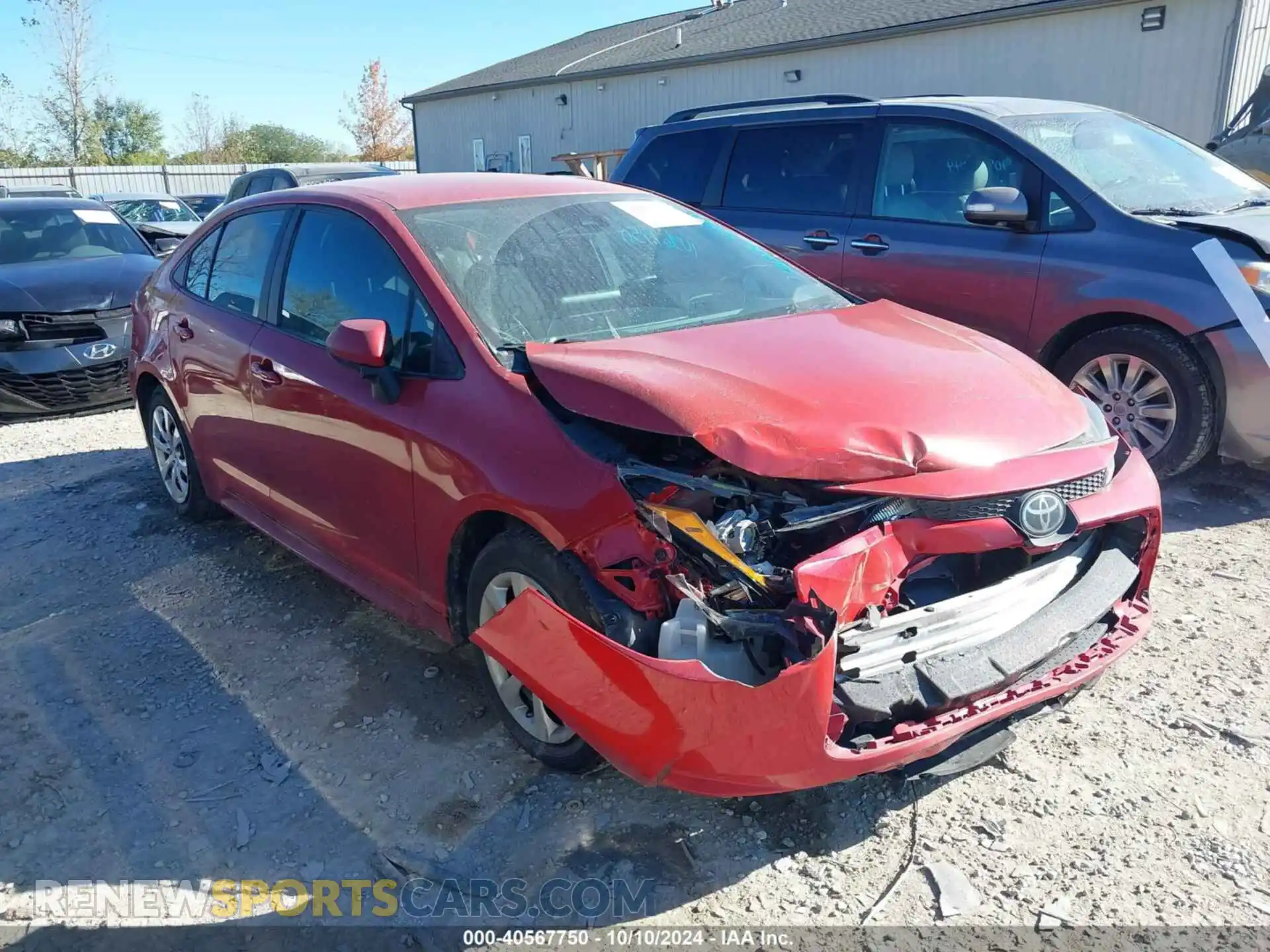 1 Photograph of a damaged car 5YFEPMAE3MP205536 TOYOTA COROLLA 2021