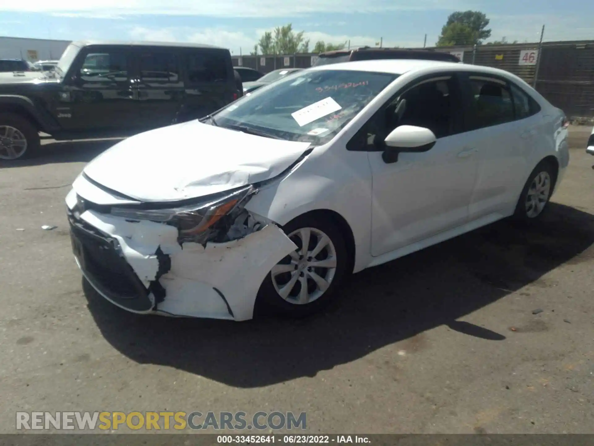 2 Photograph of a damaged car 5YFEPMAE3MP207481 TOYOTA COROLLA 2021