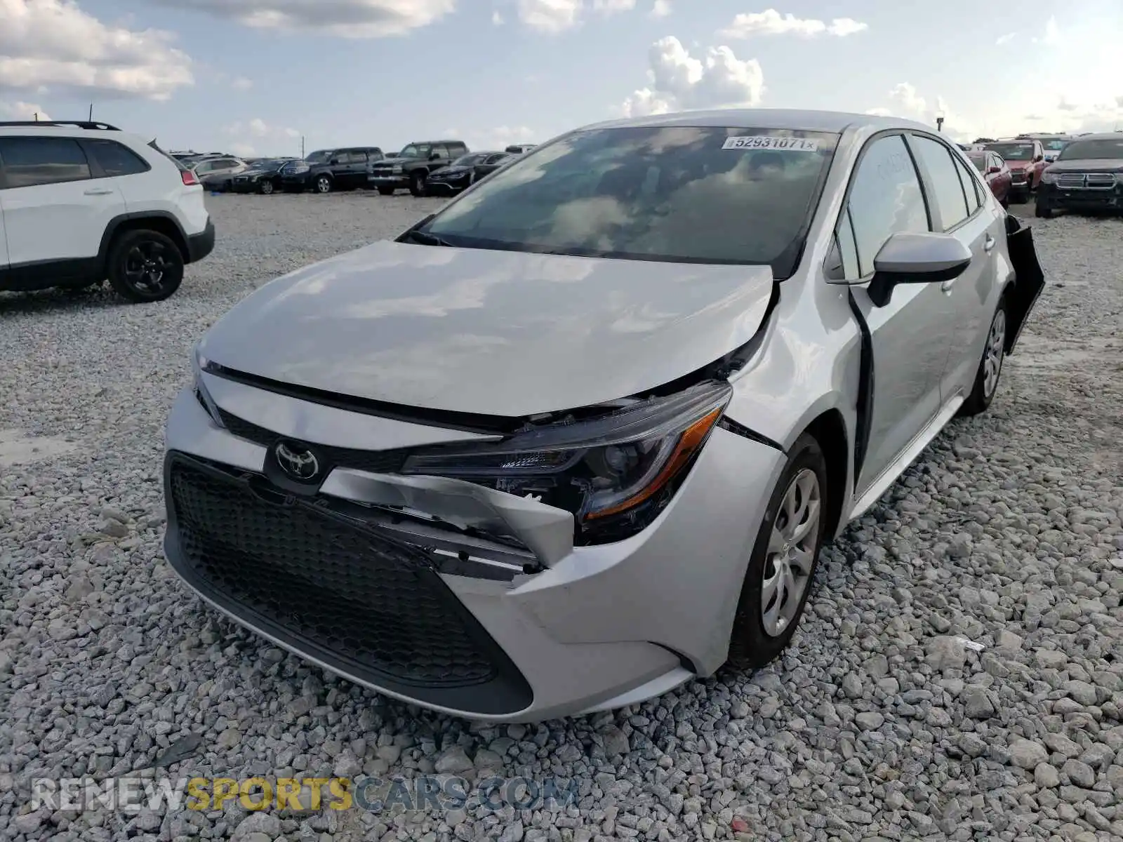 2 Photograph of a damaged car 5YFEPMAE3MP208968 TOYOTA COROLLA 2021
