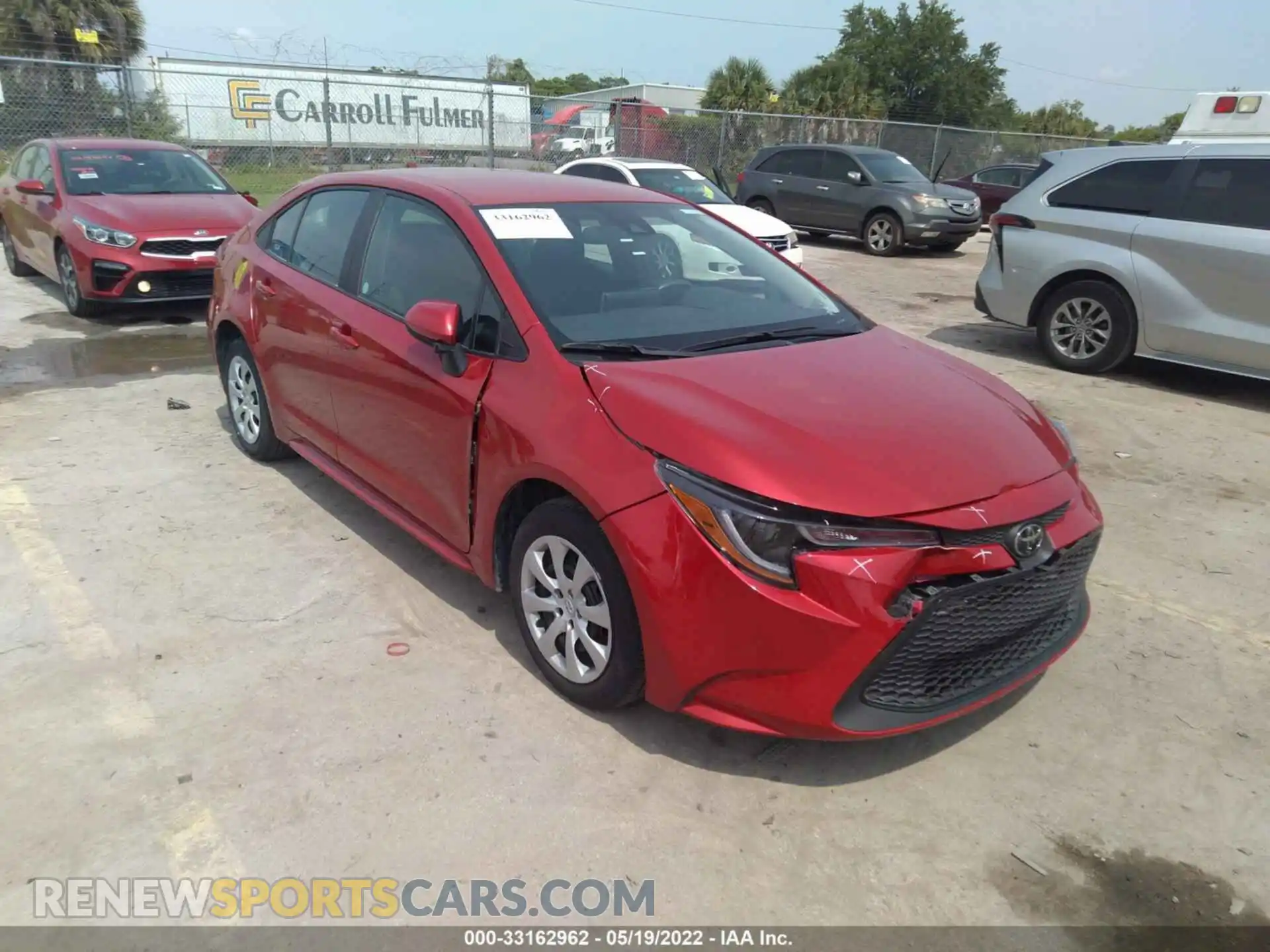 1 Photograph of a damaged car 5YFEPMAE3MP216259 TOYOTA COROLLA 2021