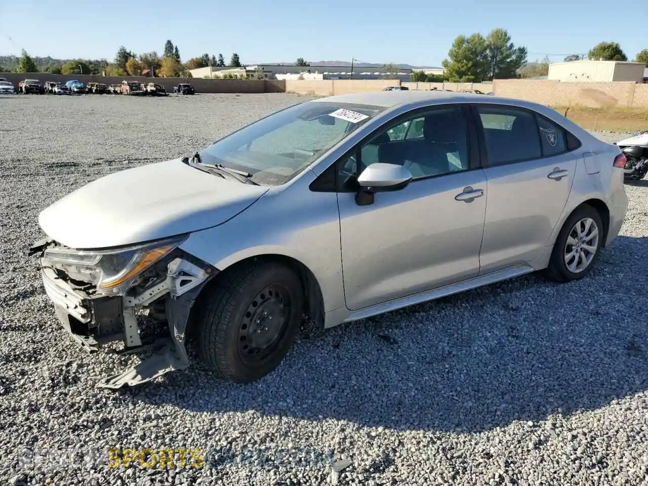 1 fotografías del automóvil dañado 5YFEPMAE3MP217315 TOYOTA COROLLA 2021