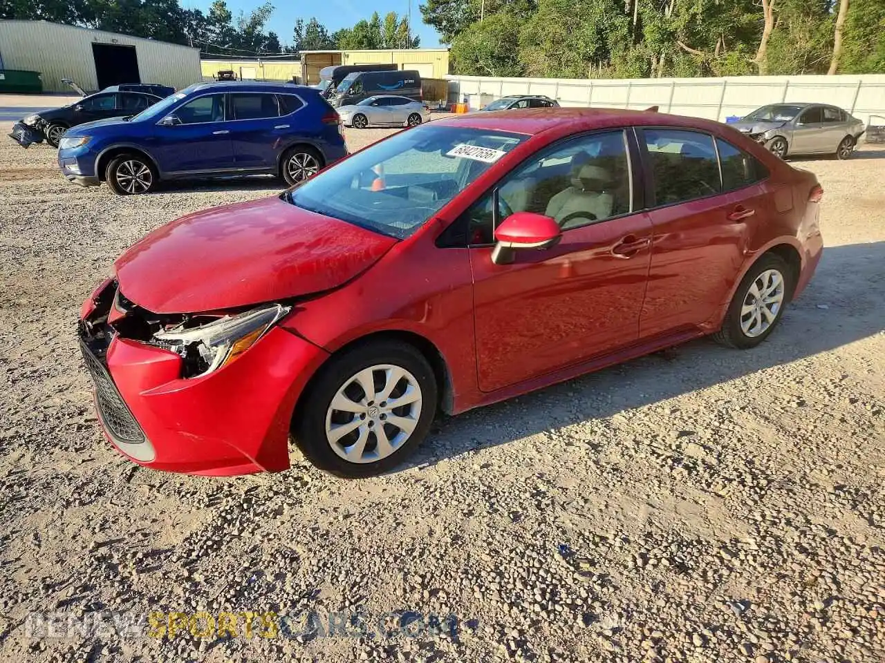 1 Photograph of a damaged car 5YFEPMAE3MP218979 TOYOTA COROLLA 2021