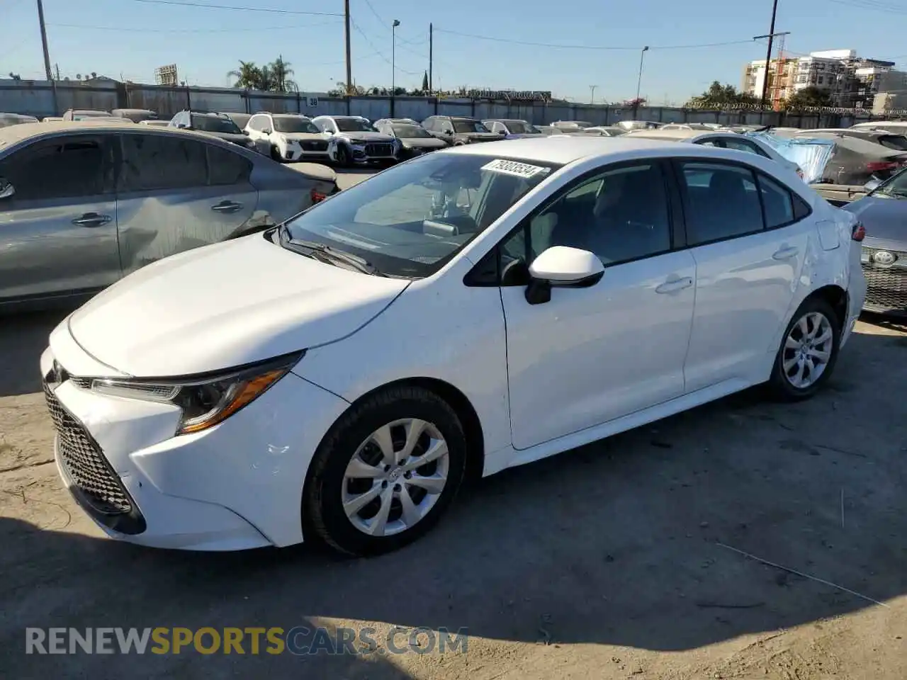 1 Photograph of a damaged car 5YFEPMAE3MP219100 TOYOTA COROLLA 2021