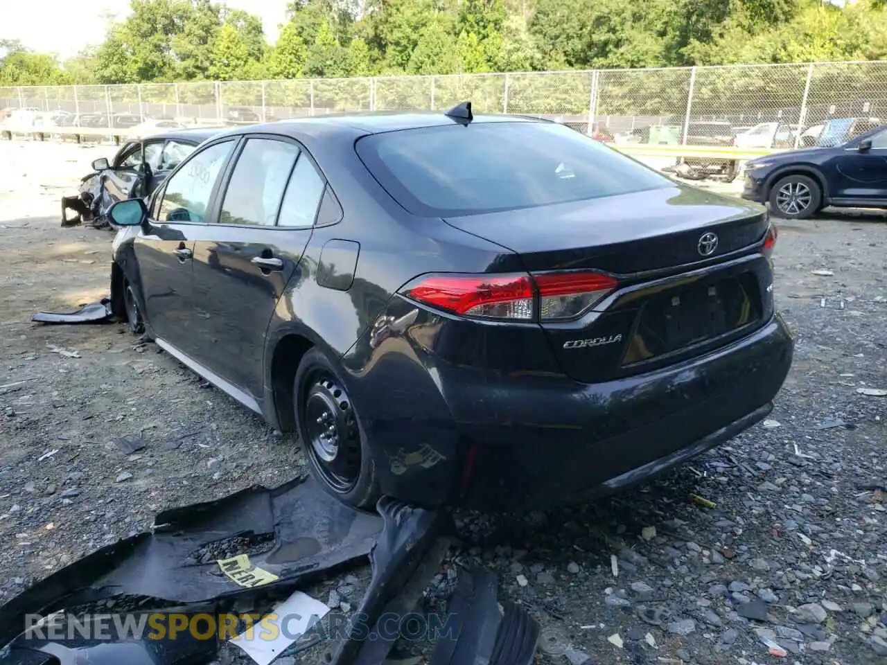 3 Photograph of a damaged car 5YFEPMAE3MP221493 TOYOTA COROLLA 2021