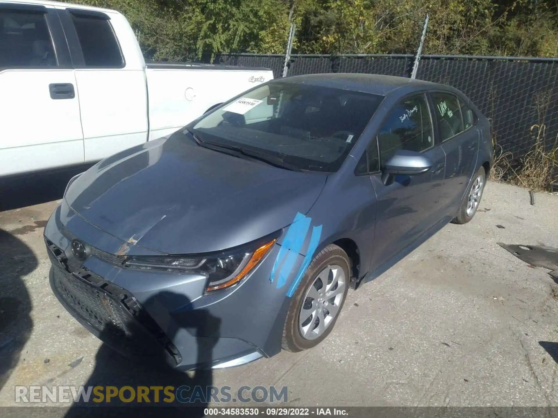 2 Photograph of a damaged car 5YFEPMAE3MP221719 TOYOTA COROLLA 2021