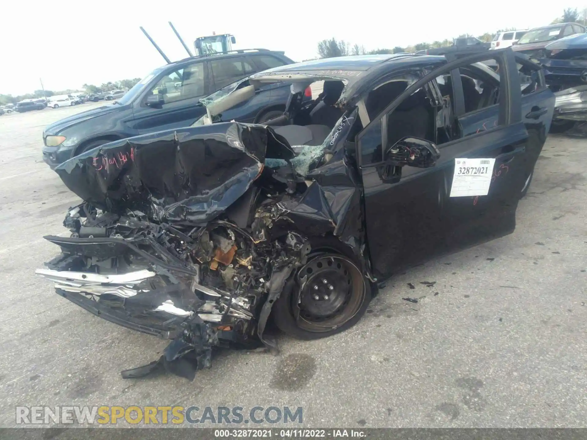 2 Photograph of a damaged car 5YFEPMAE3MP222563 TOYOTA COROLLA 2021