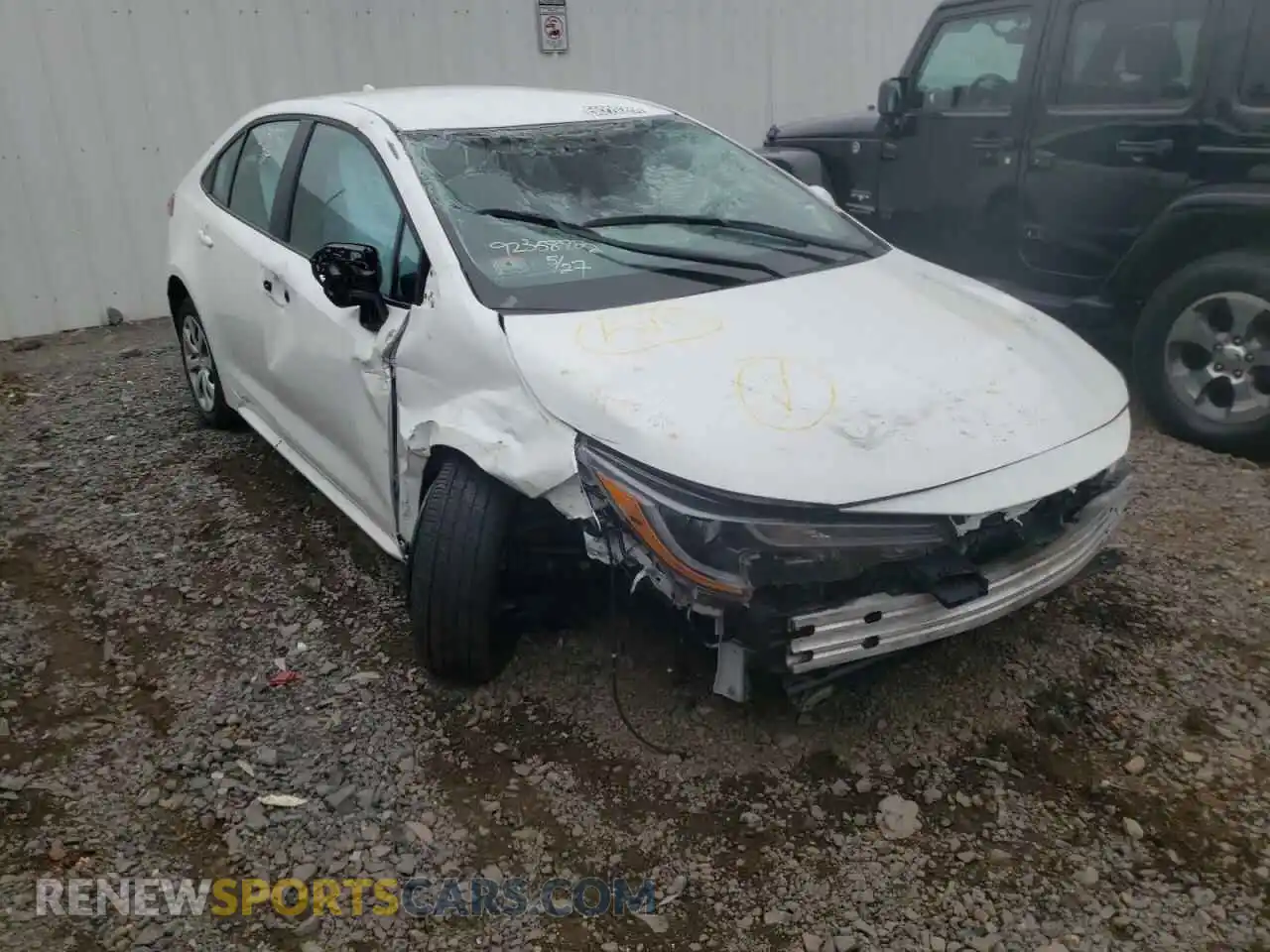 1 fotografías del automóvil dañado 5YFEPMAE3MP232848 TOYOTA COROLLA 2021