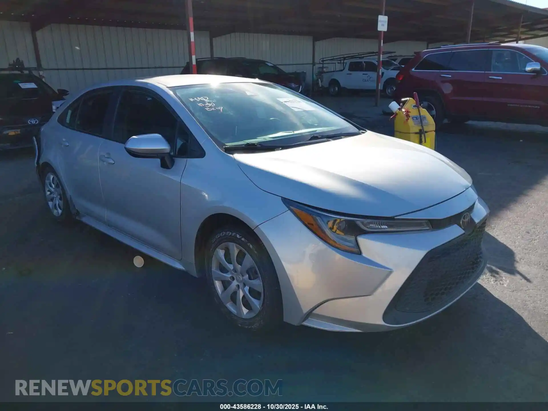 1 Photograph of a damaged car 5YFEPMAE3MP243560 TOYOTA COROLLA 2021