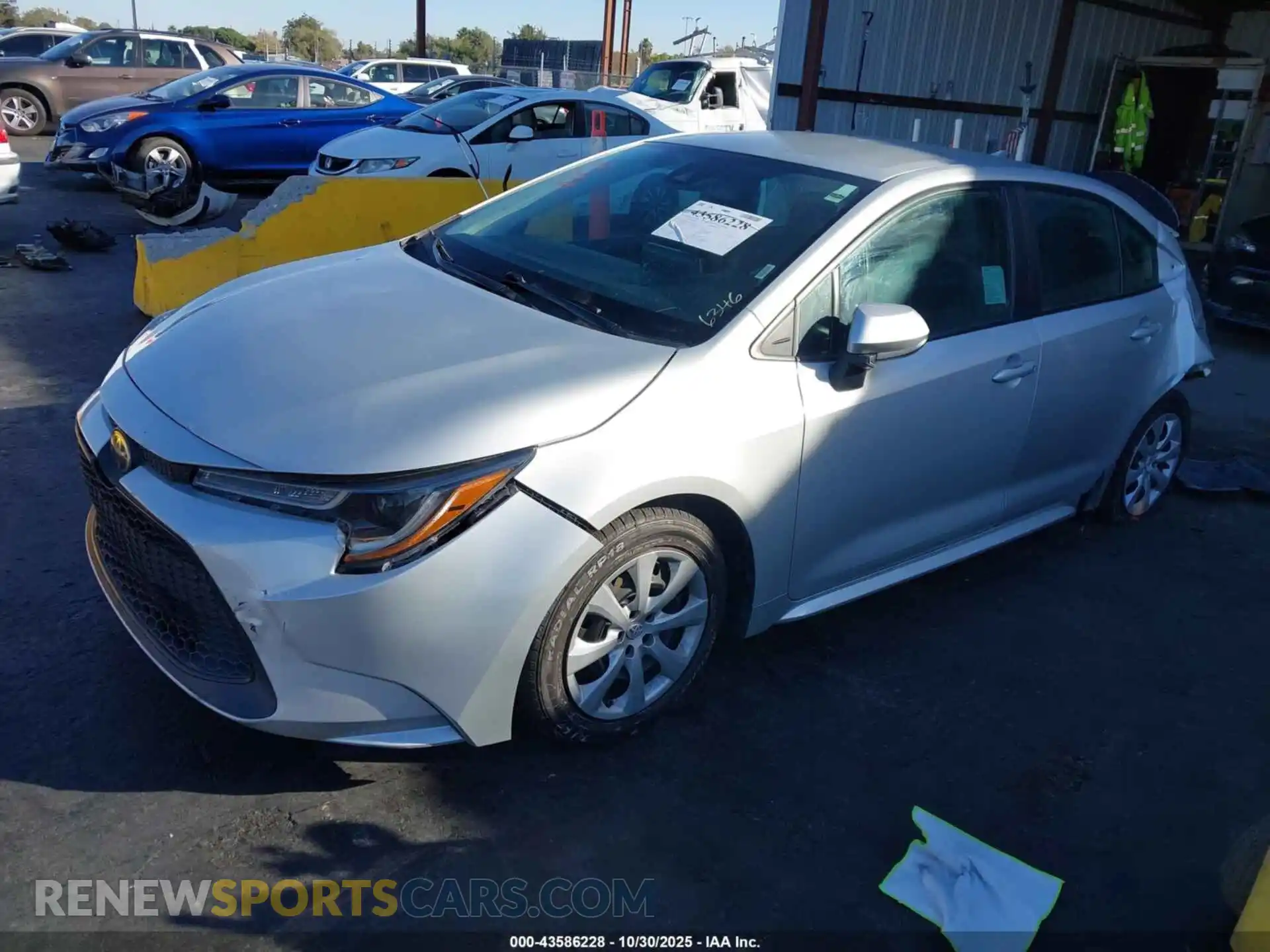 2 Photograph of a damaged car 5YFEPMAE3MP243560 TOYOTA COROLLA 2021