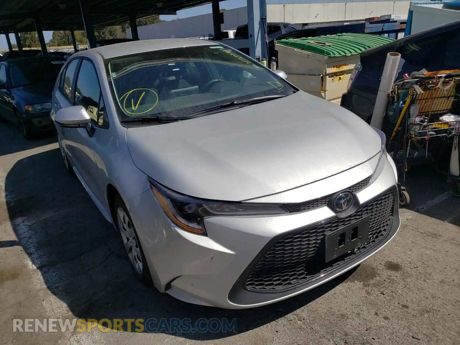 1 Photograph of a damaged car 5YFEPMAE3MP244837 TOYOTA COROLLA 2021