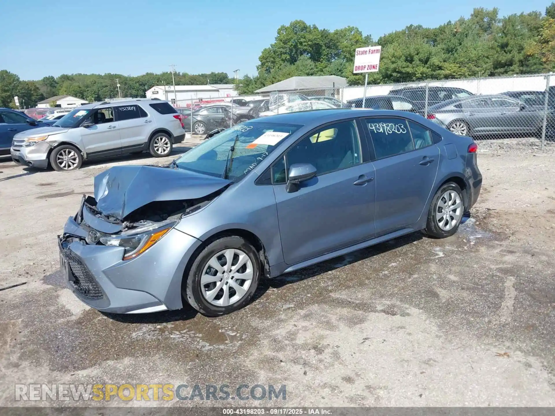 2 Photograph of a damaged car 5YFEPMAE3MP246491 TOYOTA COROLLA 2021