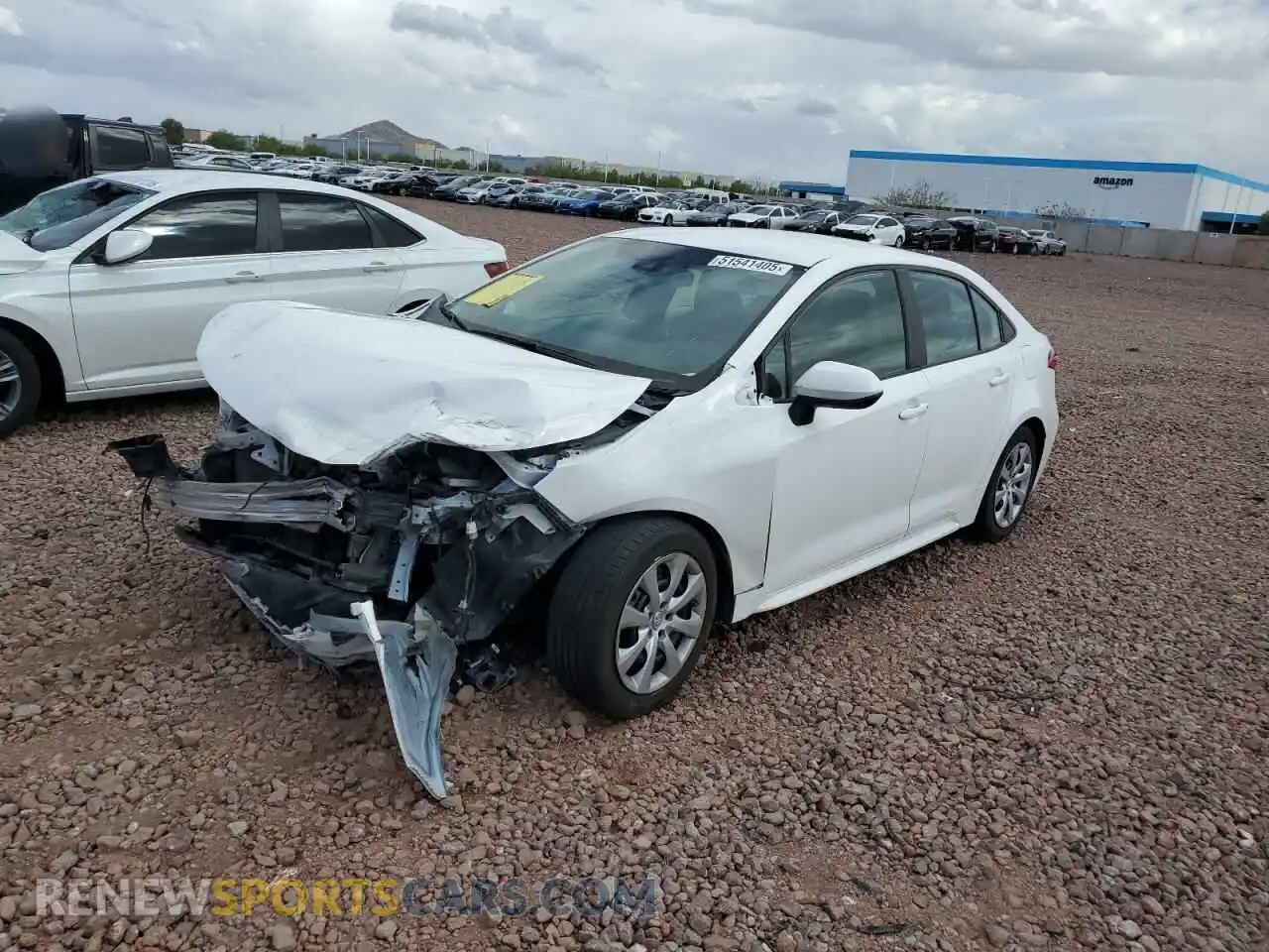 1 Photograph of a damaged car 5YFEPMAE3MP254252 TOYOTA COROLLA 2021