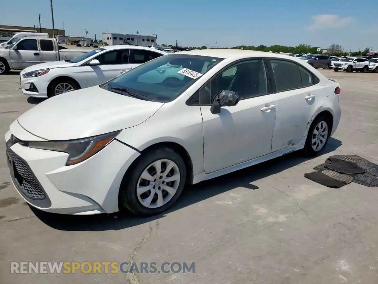 1 Photograph of a damaged car 5YFEPMAE3MP255921 TOYOTA COROLLA 2021