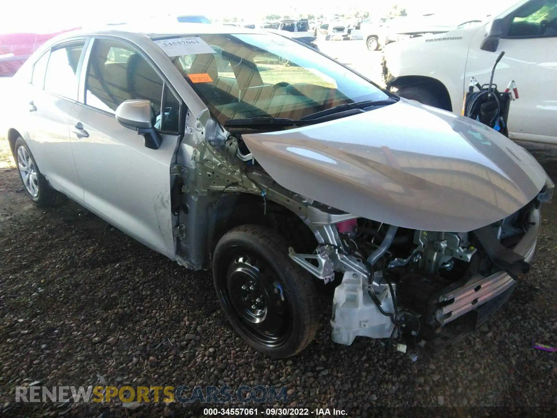 1 Photograph of a damaged car 5YFEPMAE3MP258205 TOYOTA COROLLA 2021