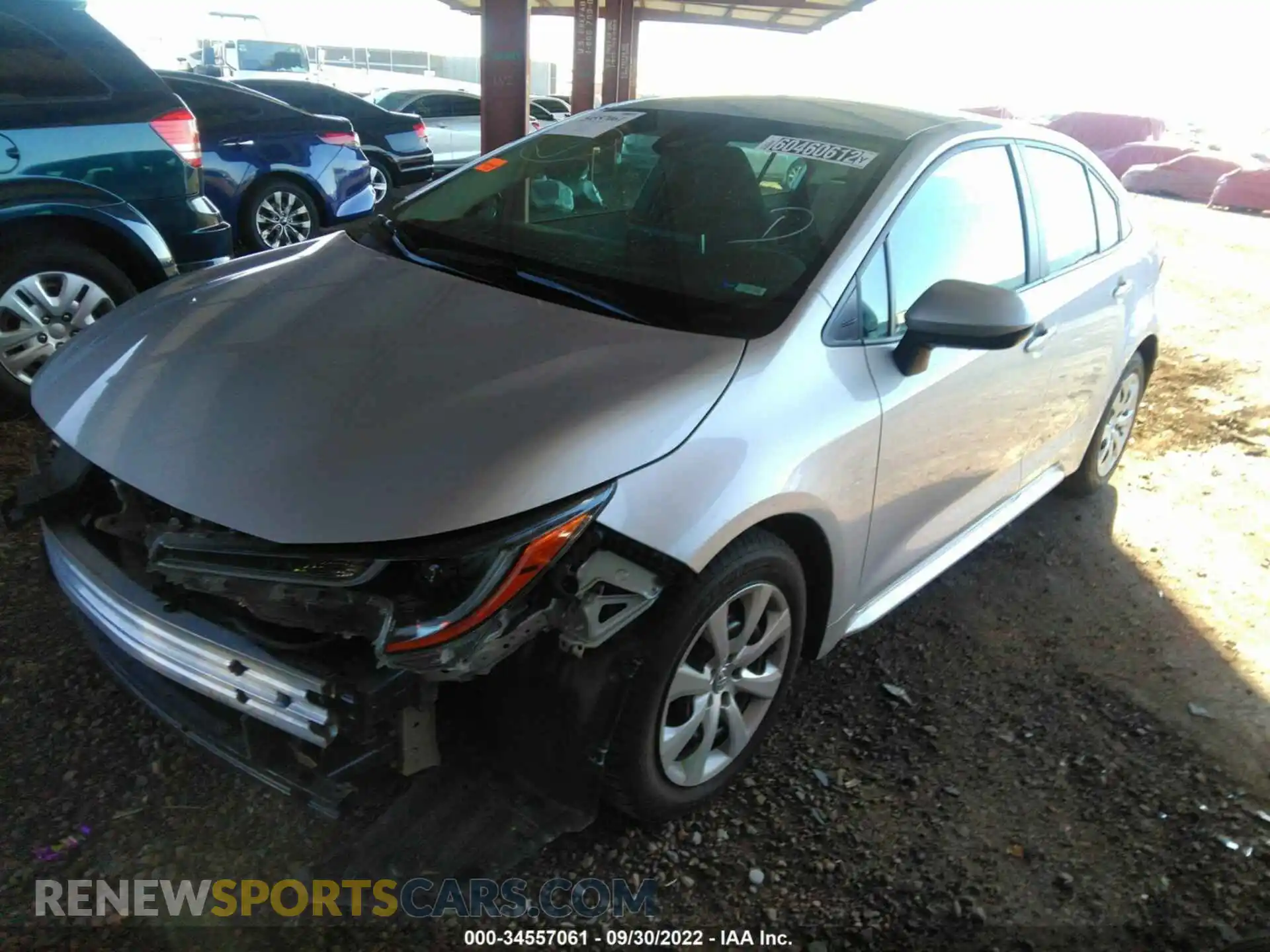 2 Photograph of a damaged car 5YFEPMAE3MP258205 TOYOTA COROLLA 2021