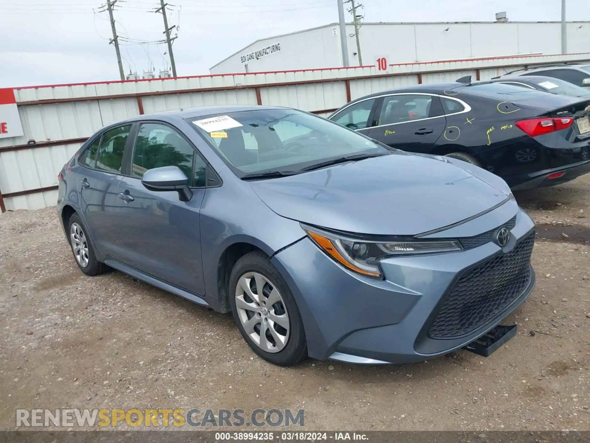 1 Photograph of a damaged car 5YFEPMAE3MP259452 TOYOTA COROLLA 2021