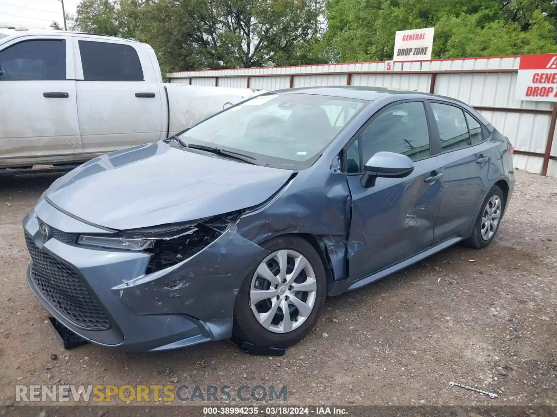 2 Photograph of a damaged car 5YFEPMAE3MP259452 TOYOTA COROLLA 2021