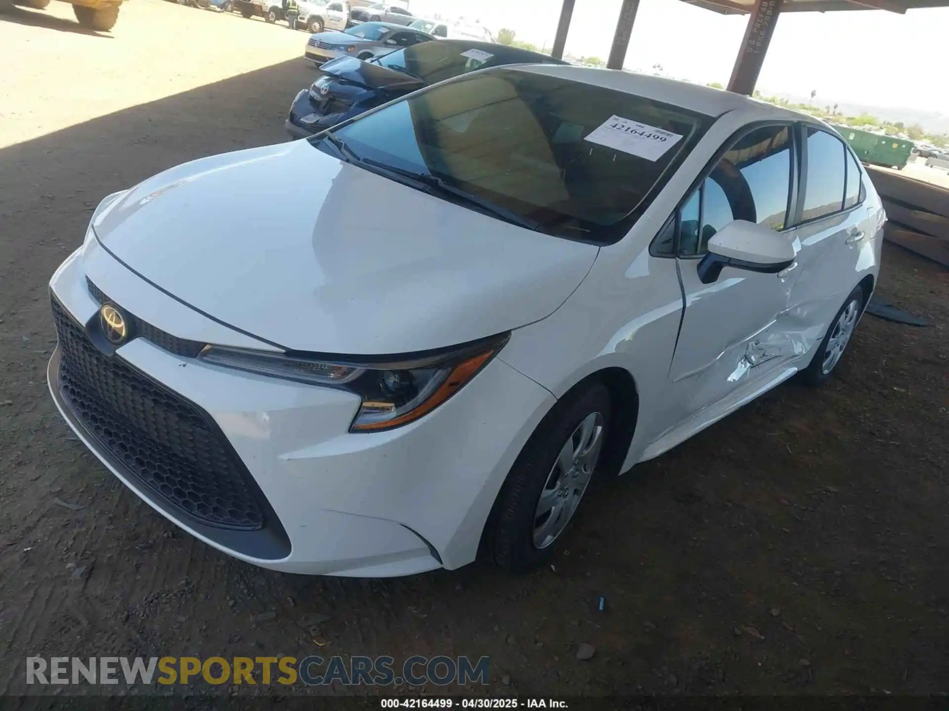 2 Photograph of a damaged car 5YFEPMAE4MP148246 TOYOTA COROLLA 2021