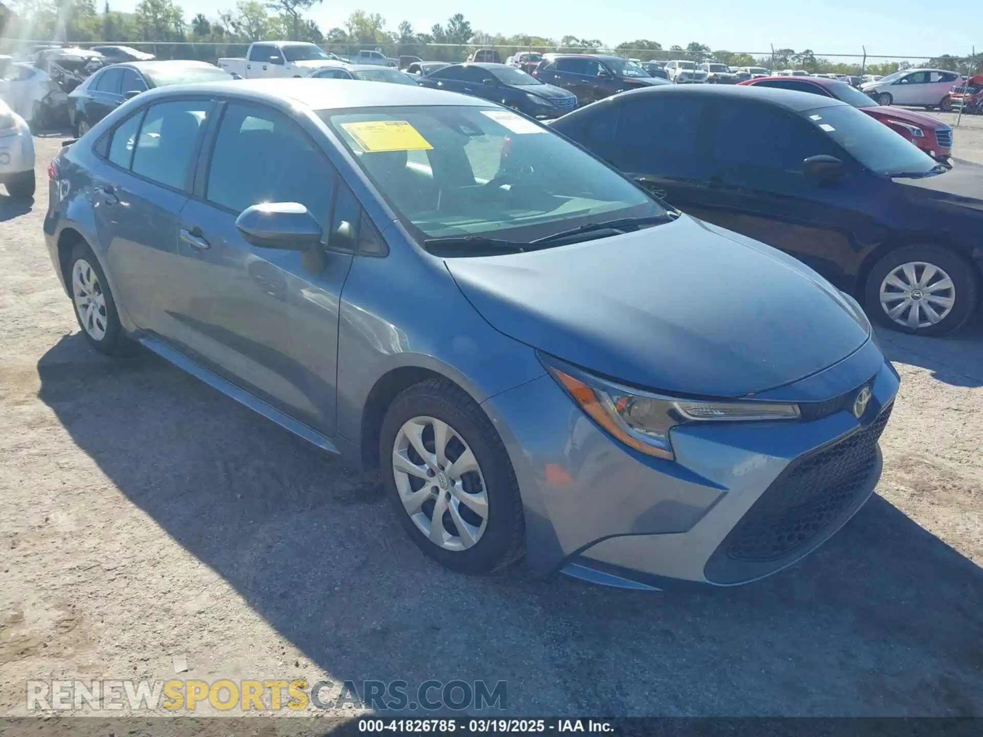 1 Photograph of a damaged car 5YFEPMAE4MP150479 TOYOTA COROLLA 2021