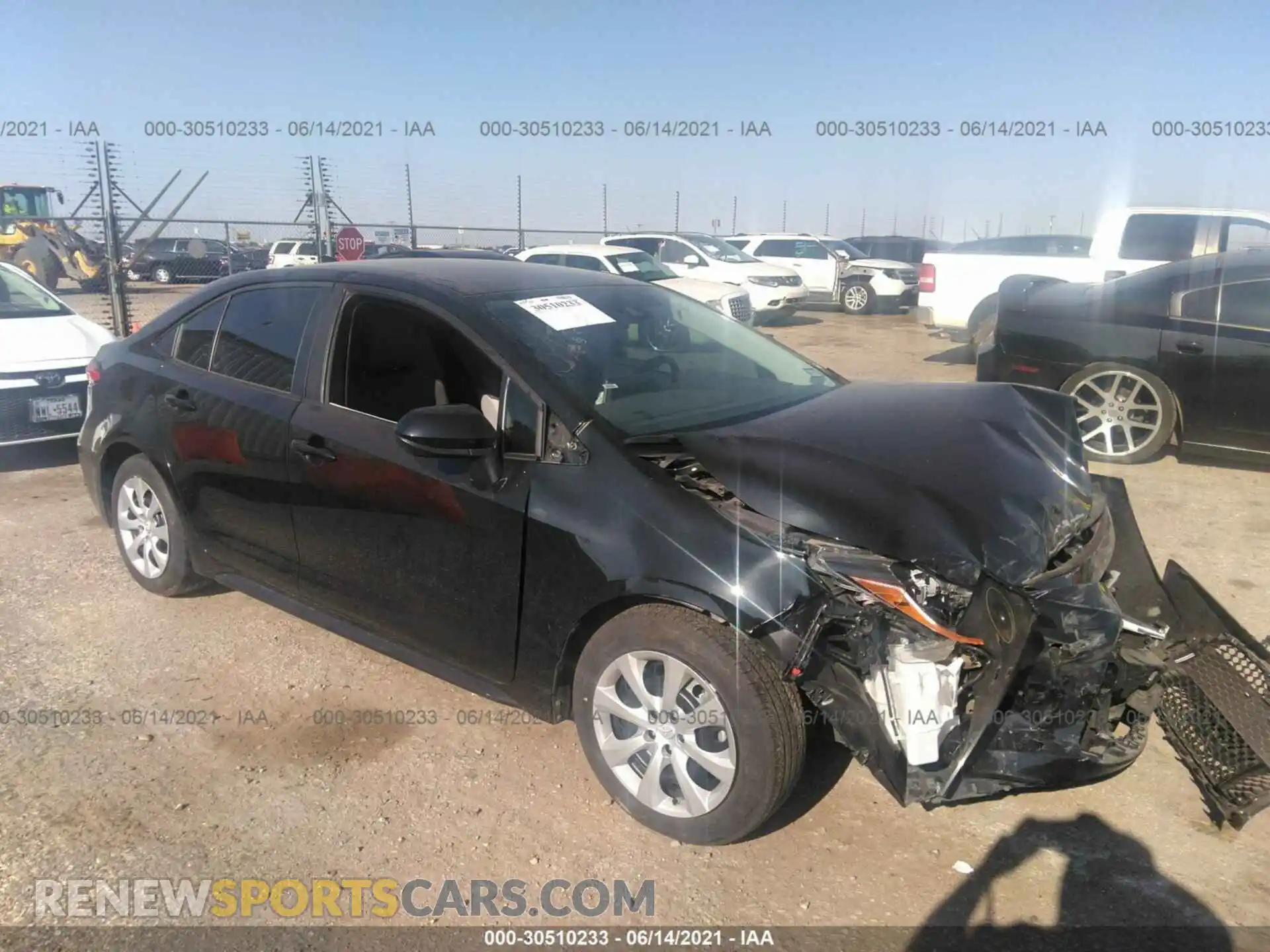 1 Photograph of a damaged car 5YFEPMAE4MP151115 TOYOTA COROLLA 2021