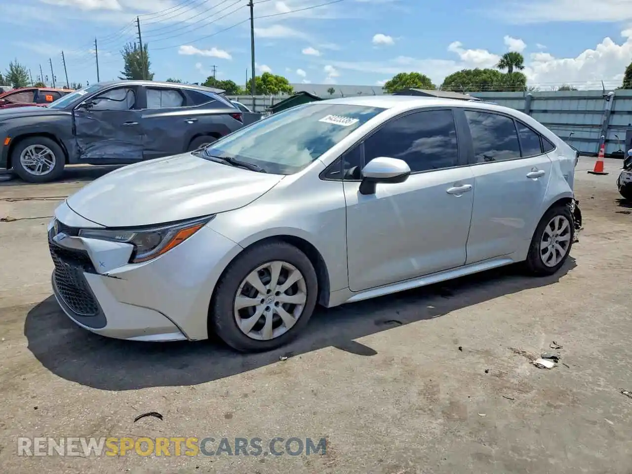 1 fotografías del automóvil dañado 5YFEPMAE4MP152426 TOYOTA COROLLA 2021