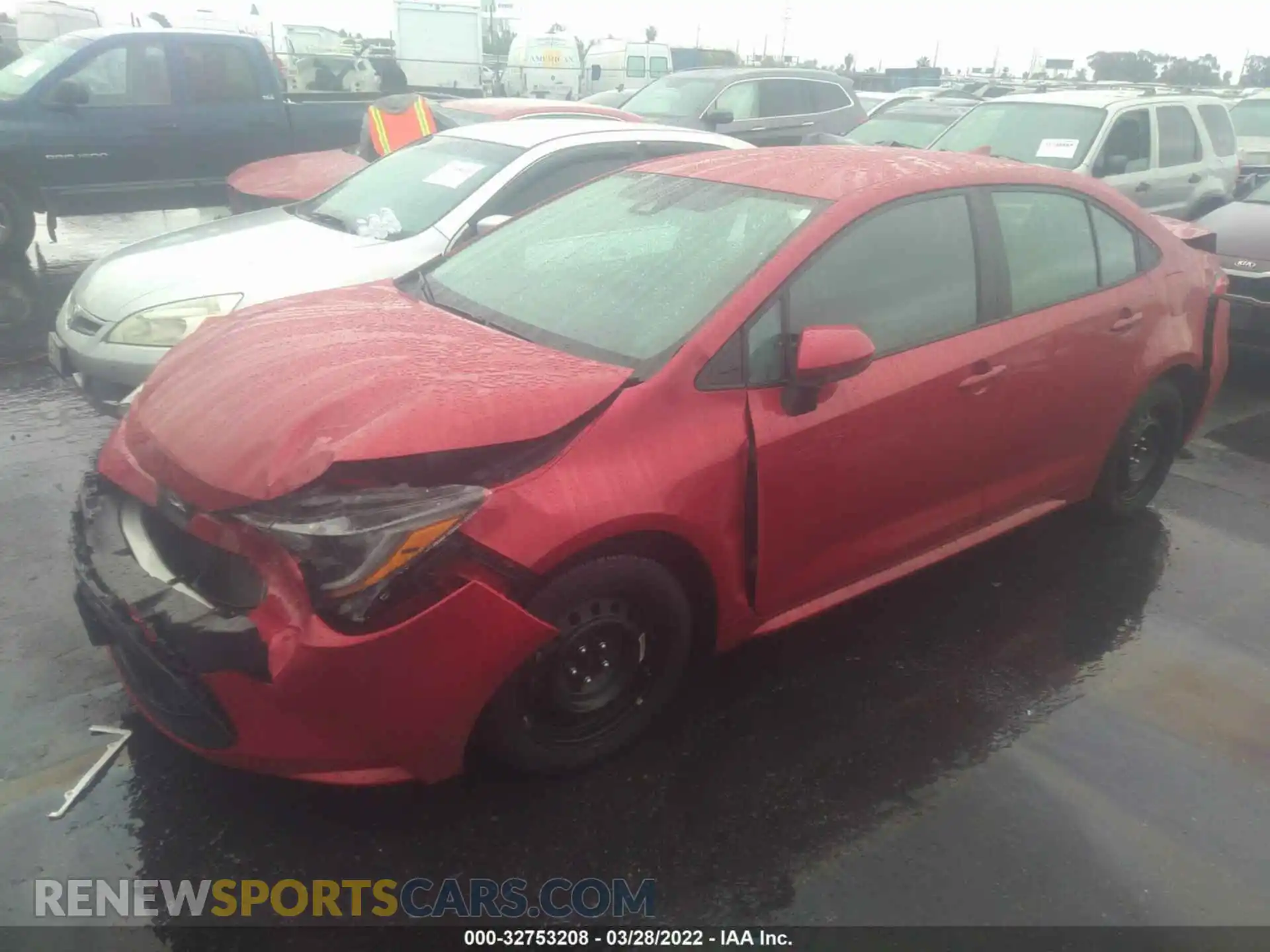 2 Photograph of a damaged car 5YFEPMAE4MP159215 TOYOTA COROLLA 2021