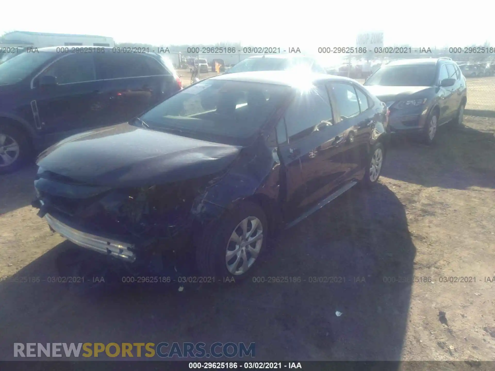 2 Photograph of a damaged car 5YFEPMAE4MP167282 TOYOTA COROLLA 2021