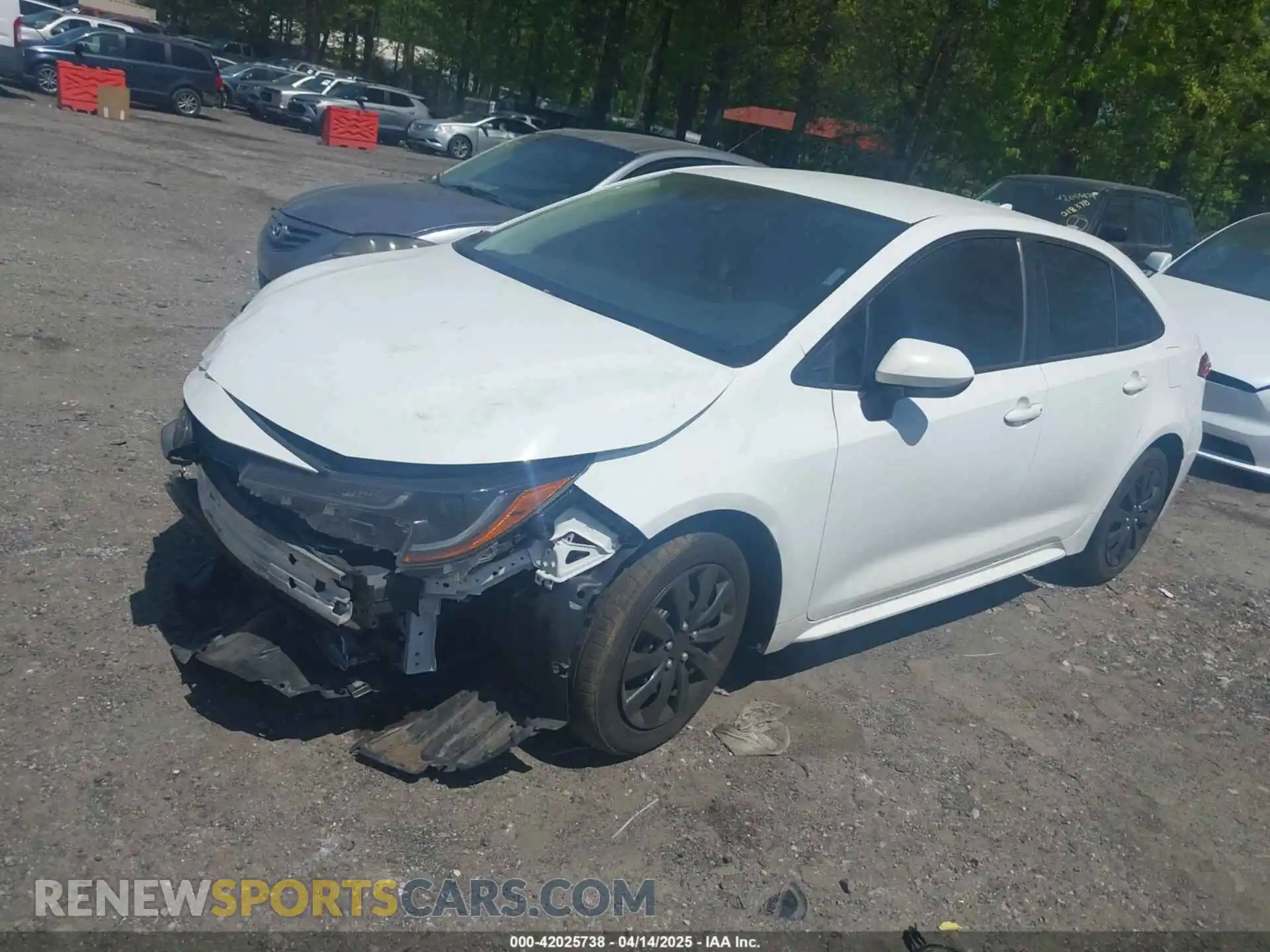 2 Photograph of a damaged car 5YFEPMAE4MP167606 TOYOTA COROLLA 2021