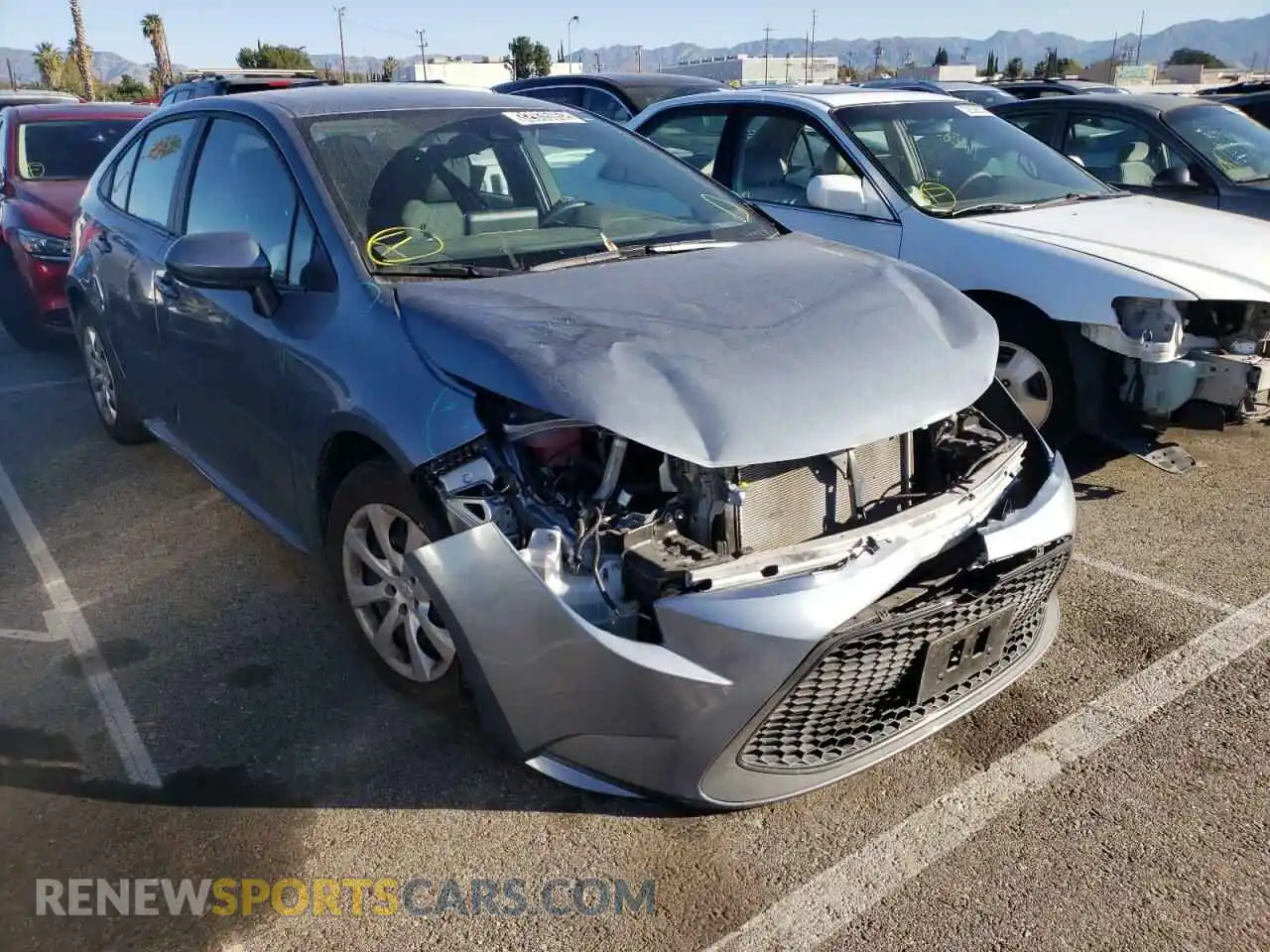 1 Photograph of a damaged car 5YFEPMAE4MP170649 TOYOTA COROLLA 2021