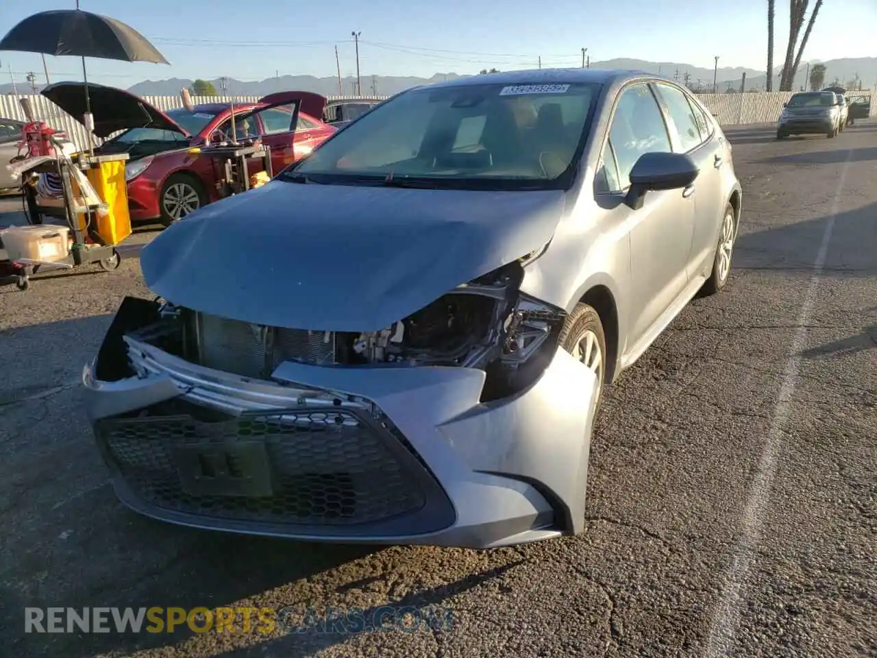 2 Photograph of a damaged car 5YFEPMAE4MP170649 TOYOTA COROLLA 2021