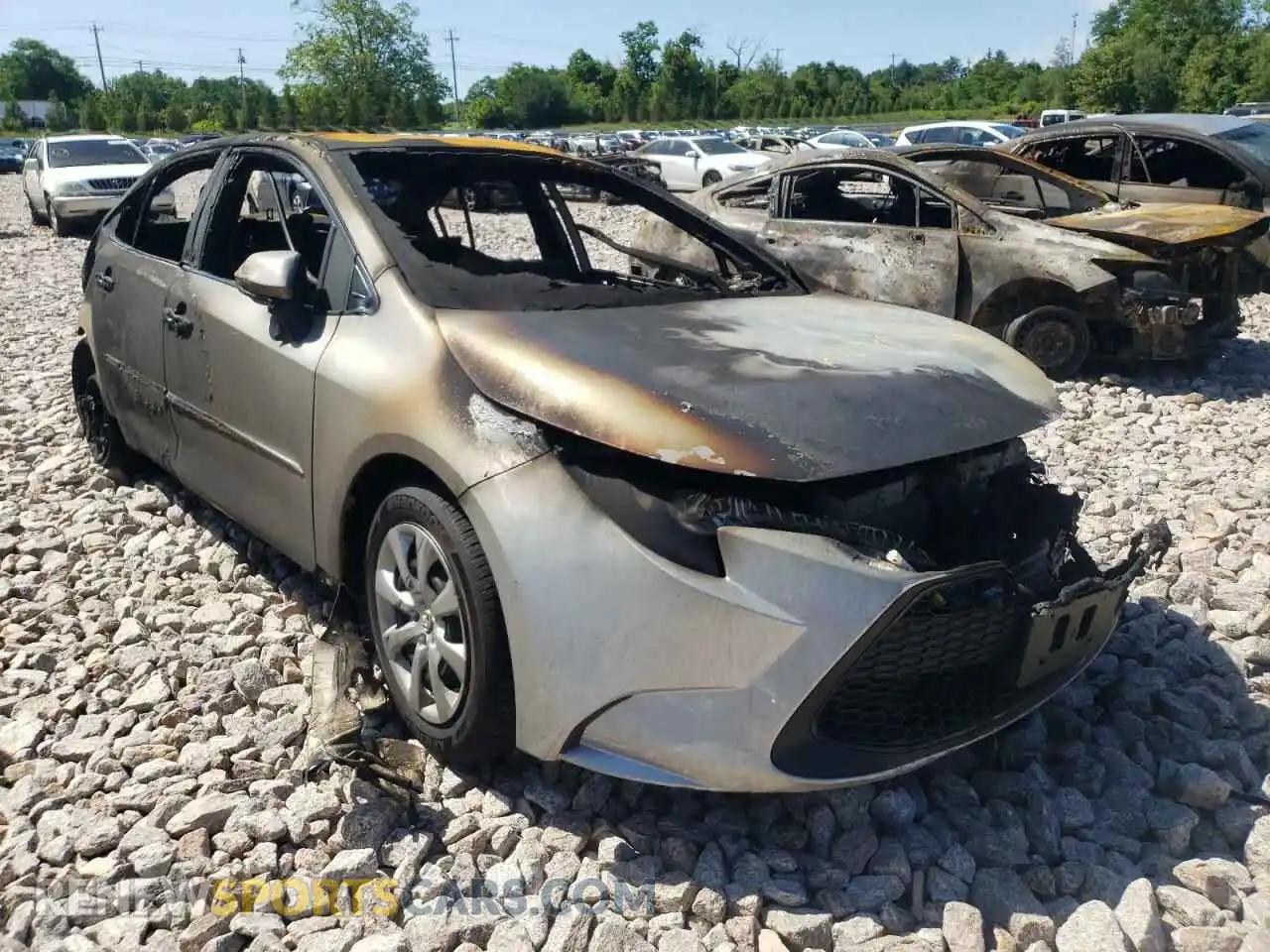 1 Photograph of a damaged car 5YFEPMAE4MP171185 TOYOTA COROLLA 2021