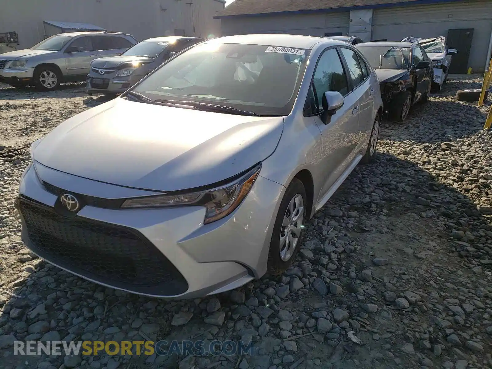2 Photograph of a damaged car 5YFEPMAE4MP172627 TOYOTA COROLLA 2021