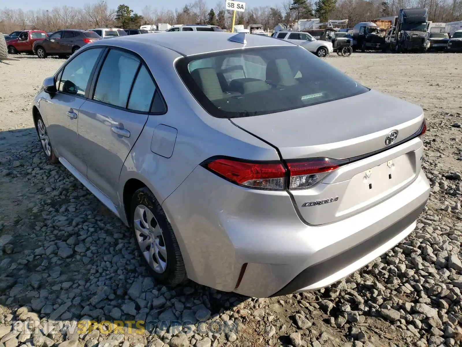 3 Photograph of a damaged car 5YFEPMAE4MP172627 TOYOTA COROLLA 2021